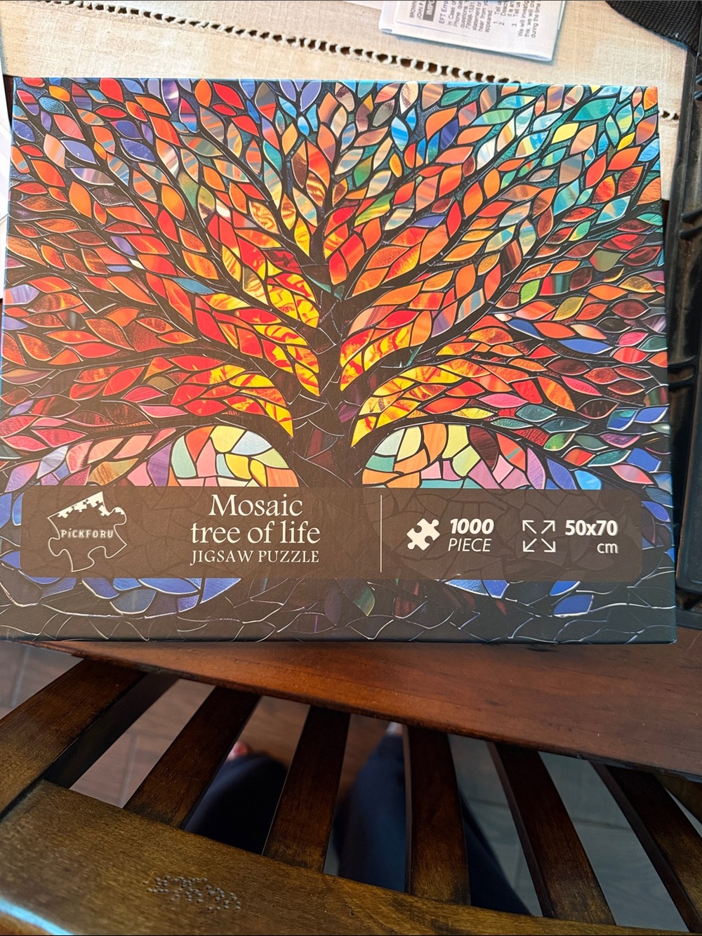 Pickford Mosaic Tree of Life 1000-Piece Jigsaw Puzzle - Vibrant Multicolor
